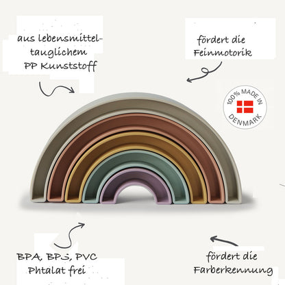 Stapelspiel "Regenbogen"