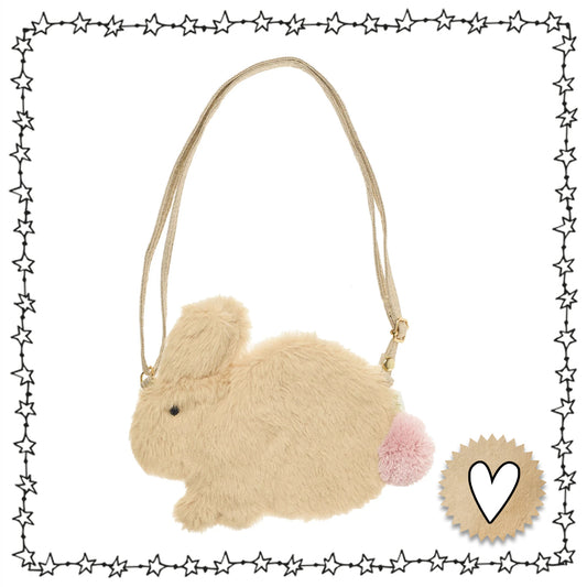 'Rockahula Umhängeatsche fürKinder Hase flauschig