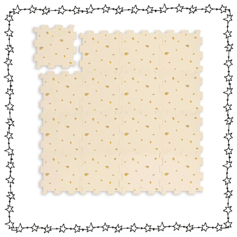 Puzzlematte Konges Slojd mit kleinen Zitronen Print