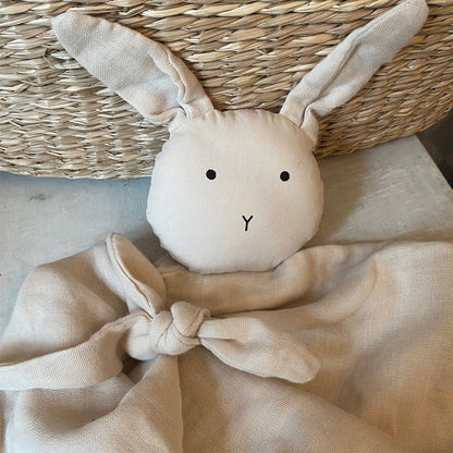 Kuscheltuch, sand "Hase"
