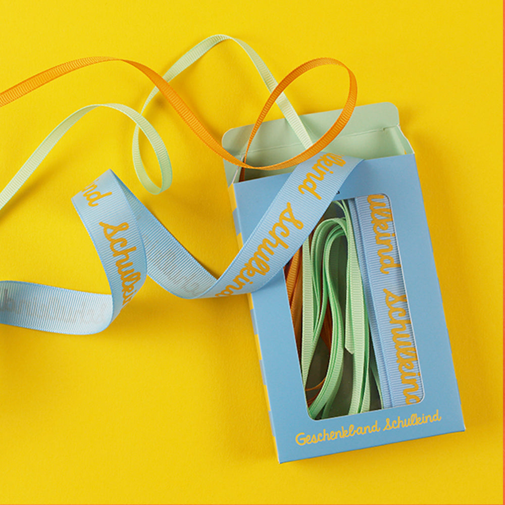 Geschenkband "Schulkind", diverse Farben