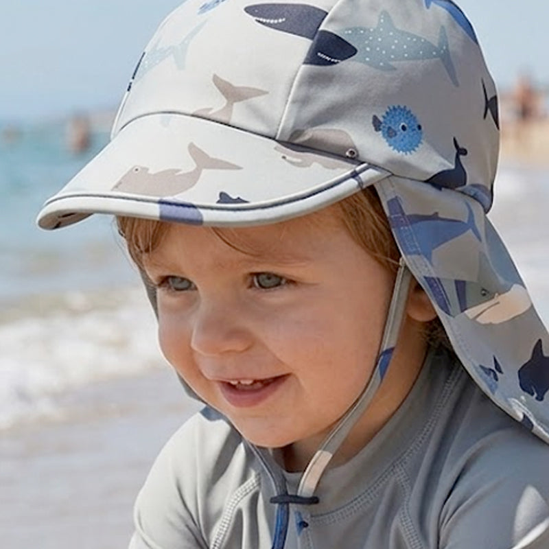 UV Sonnenhut fürs Wasser Baby Liewood Wal Muster