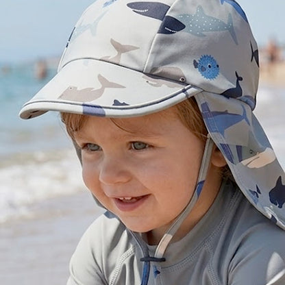 UV Sonnenhut fürs Wasser Baby Liewood Wal Muster