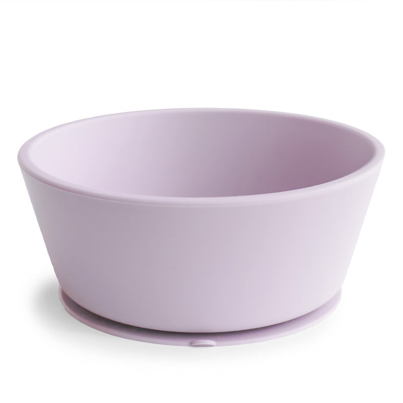 Mushie Silikonschüssel mit Saugnapf in lilac – rutschfestes Babygeschir