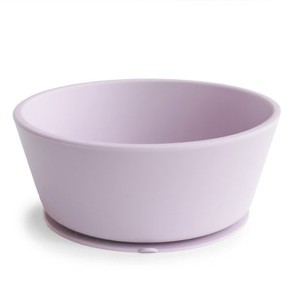 Mushie Silikonschüssel mit Saugnapf in lilac – rutschfestes Babygeschir