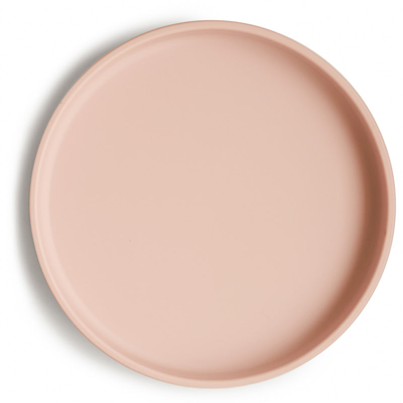 Mushie Silikon-Trinklernbecher mit Strohhalm Blush – Becher für Kleinkinder