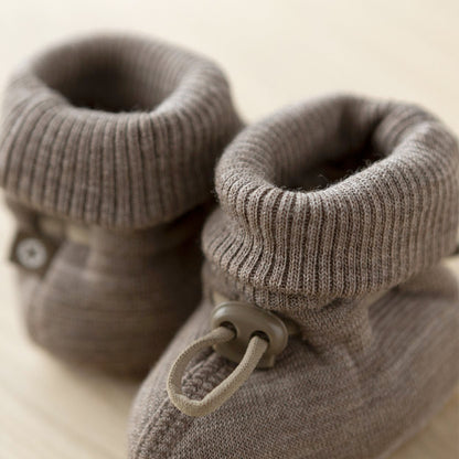 warmes Baby Winter-Set, brown melange